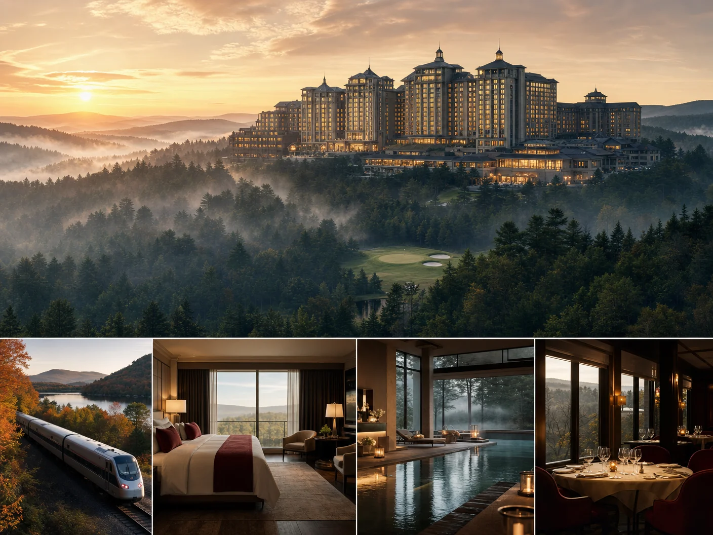 Unbranded editorial illustration for Foxwoods Resort Casino