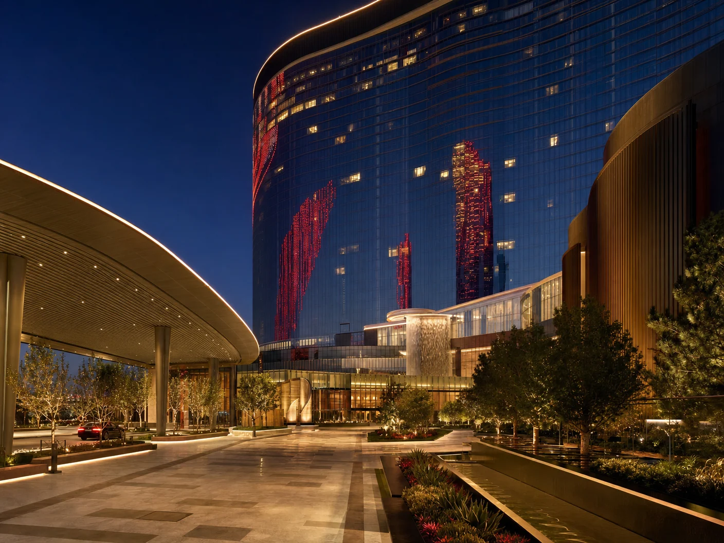 Unbranded editorial illustration for Resorts World Las Vegas