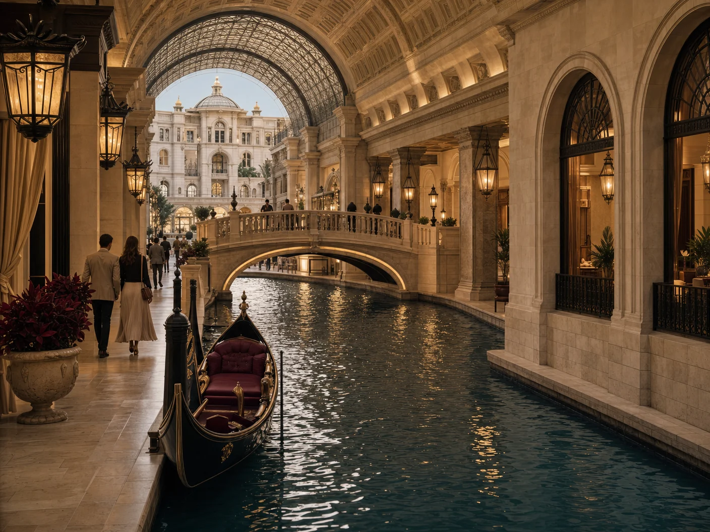 Unbranded editorial illustration for The Venetian Resort Las Vegas